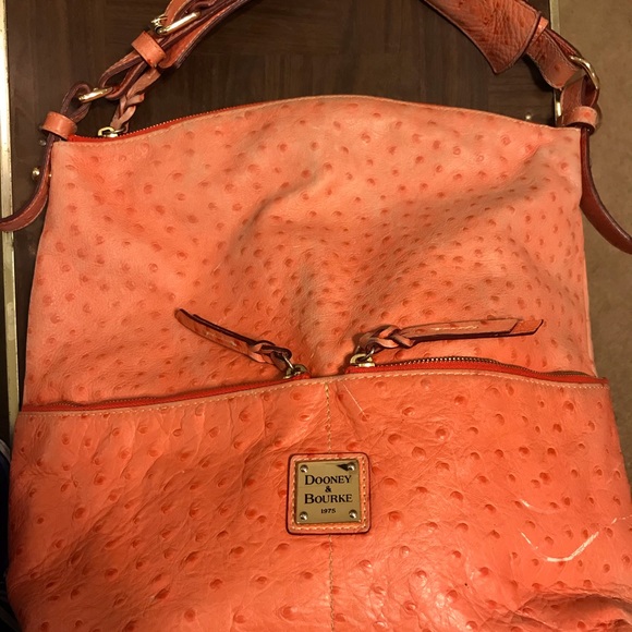 Dooney & Bourke Handbags - Dooney & Bourke Vintage Large Ostrich Satchel